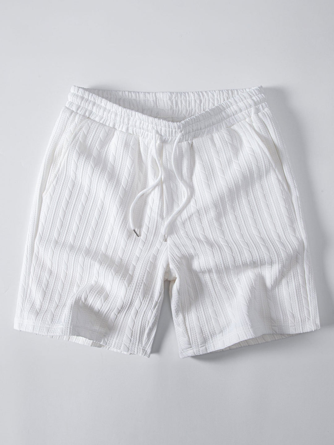 Twisted Jacquard Drawstring 7″ Shorts
