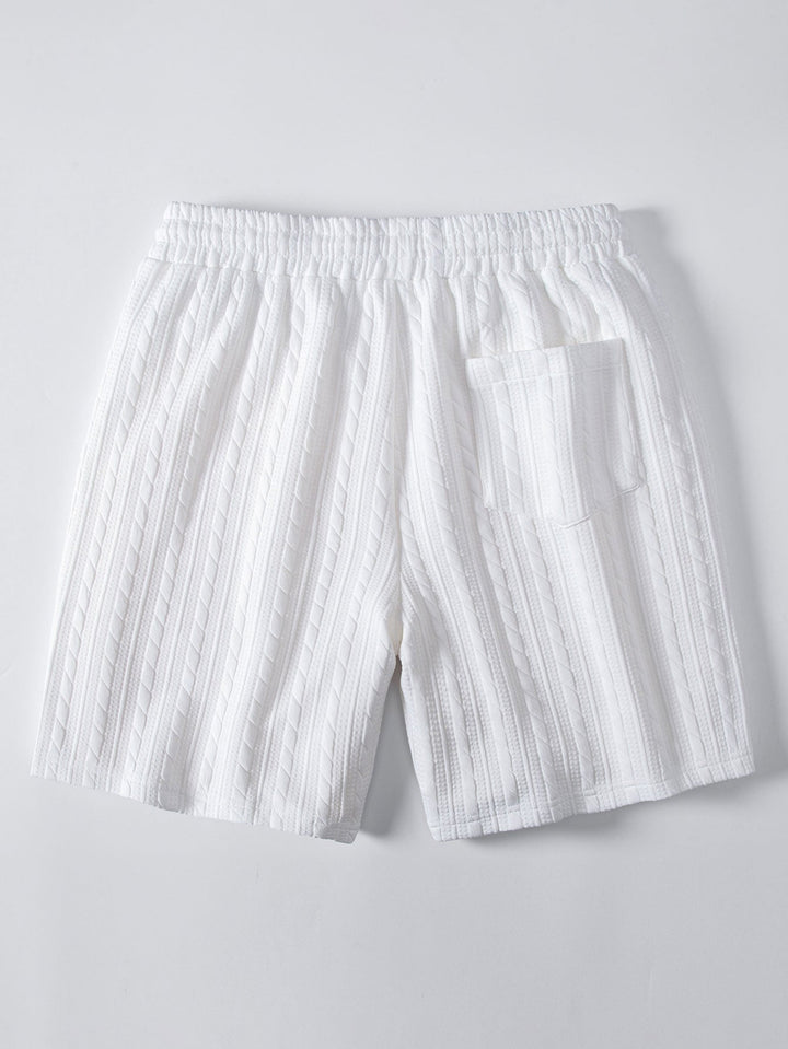 Twisted Jacquard Drawstring 7″ Shorts