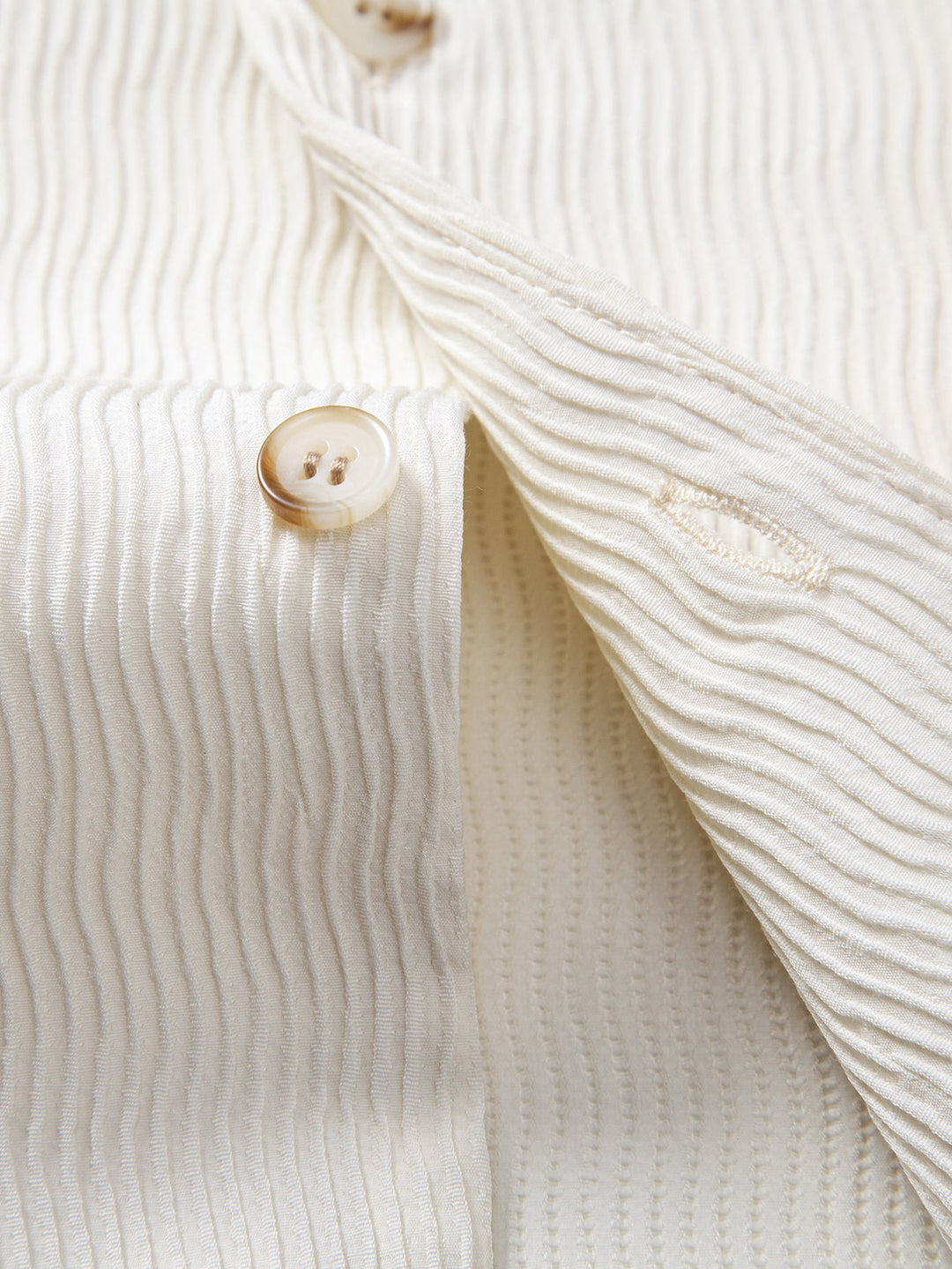 Textured Seersucker Short Sleeve Shirt & Drawstring Shorts Set